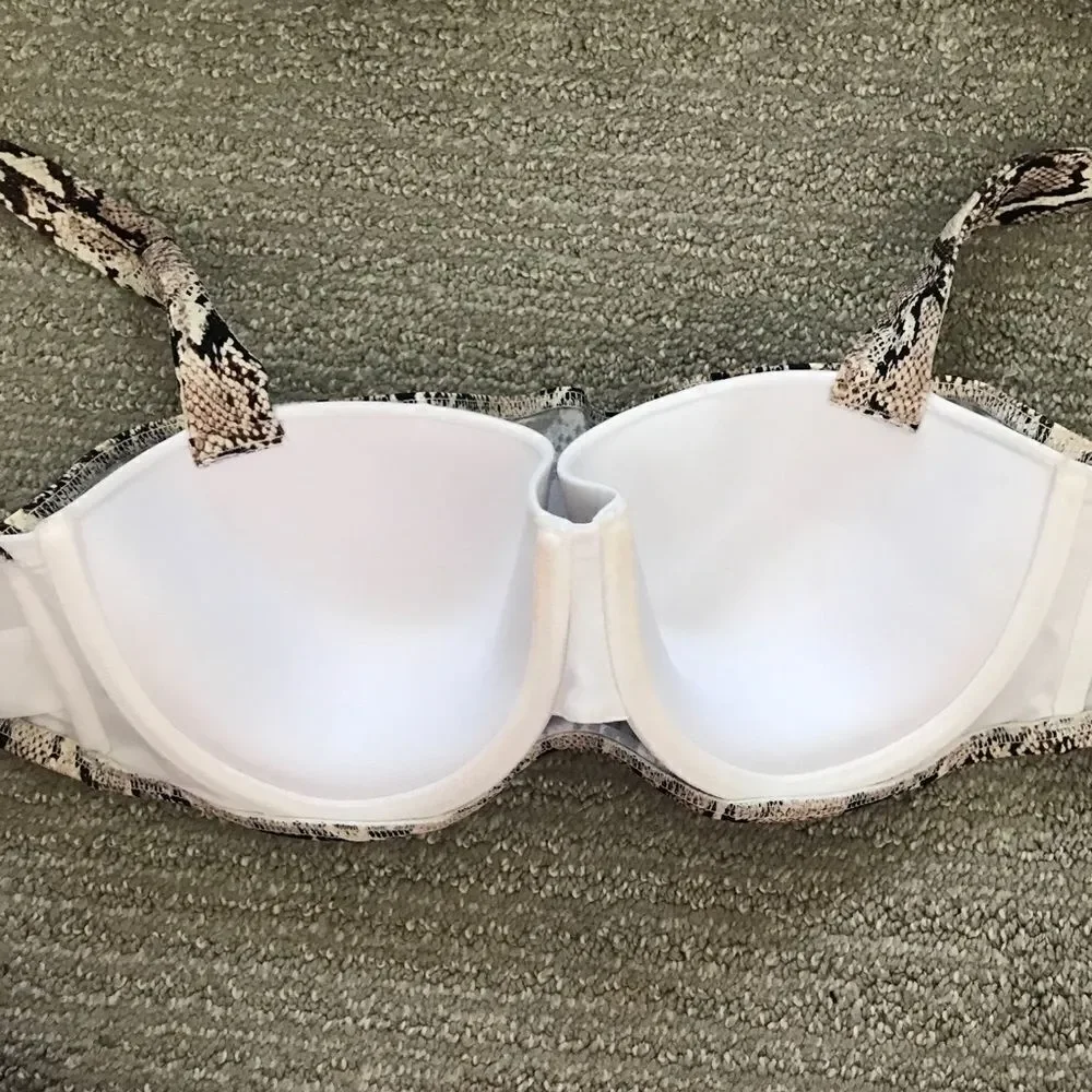 3/$15 Animal print bathing suit top / push up bra - Picture 3 of 6